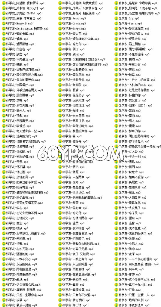 《张学友精选歌曲180首》[无损FLAC/MP3/6.26GB]百度云网盘下载-无损控